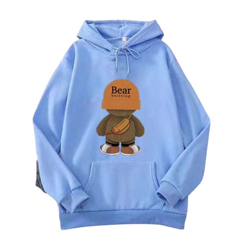 画像8: Unisex BEAR cap Hoodie Sweatshirt Jacket　ユニセックス男女兼用キャップベアフーディスウェットシャツジャケットパーカー  (8)