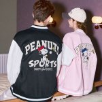 画像3: Vintage Snoopy embroidery jacket embroidery baseball uniform jacket blouson ユニセックス 男女兼用 ヴィンテージ 古着風 スヌーピー 刺繍 ジャケット スタジアムジャンパー スタジャン ジャケットブルゾン (3)