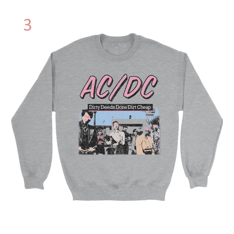 画像3: Unisex ACDC band rock sweatshirt 　ユニセックス男女兼用ACDCバンドスウェットシャツ トレーナー (3)
