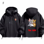 画像7: Unisex Tom and Jerry Hoodie Windbreaker Jacket ユニセックス 男女兼用トムとジェリーフーディウインドブレーカージャケット (7)