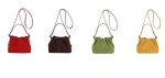 画像5: Suede Drawstring Bucket Mini Tote Shoulder Crossbody Bag　スエードローストリングバケットミニトートショルダークロスボディポシェットバッグ (5)