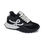 画像2: Women's high insole platform lace-up sneakers shoes   ウーマンハイインソール厚底レースアップスニーカー (2)