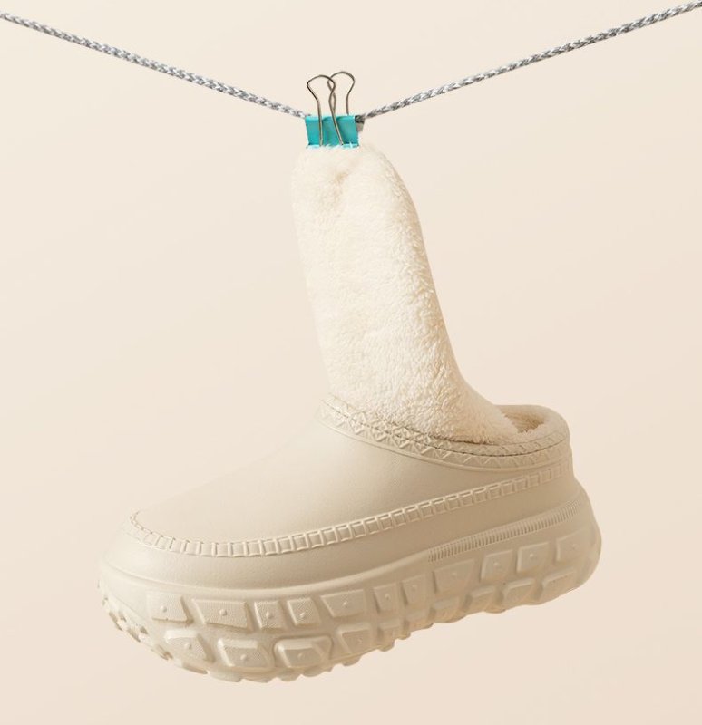 画像6: Unisex Waterproof fur-lined thick-soled chef shoes   ユニセックス男女兼用防水内側ファー厚底シェフシューズ (6)