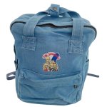 画像1:  Simpson family denim backpack tote shoulder  bag  ユニセックス男女兼用 シンプソンファミリーデニムバックパック リュック (1)