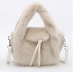 画像3: Fluffy fur tote shoulder and crossbody bag　モコモコファートートショルダークロスボディバッグ (3)