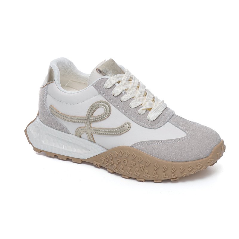 画像7: Women's high insole platform lace-up sneakers shoes   ウーマンハイインソール厚底レースアップスニーカー (7)