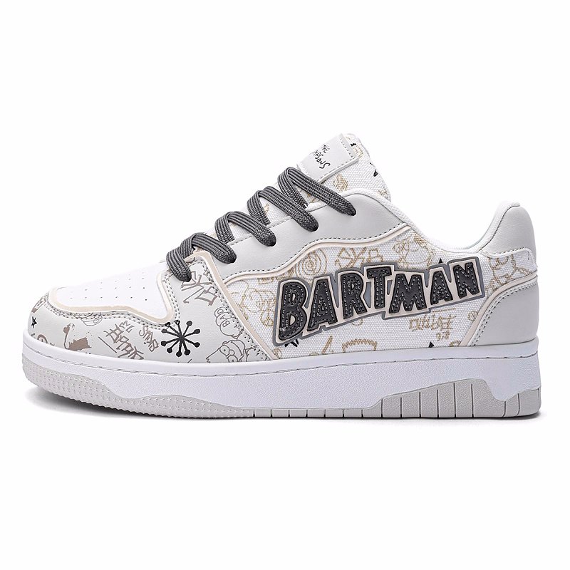 画像8: Unisex Simpson Family Platform Lace-Up Sneakers　男女兼用 ユニセックス厚底シンプソンファミリーシンプソンズレザーレースアップ  スニーカー (8)