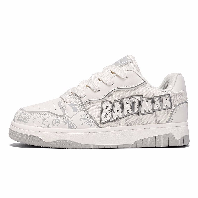 画像9: Unisex Simpson Family Platform Lace-Up Sneakers　男女兼用 ユニセックス厚底シンプソンファミリーシンプソンズレザーレースアップ  スニーカー (9)