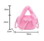 画像11: Fluffy fur tote shoulder and crossbody bag　モコモコファートートショルダークロスボディバッグ (11)