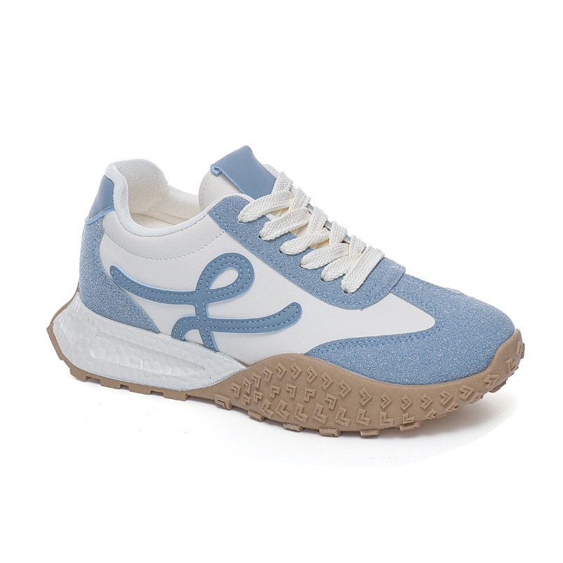 画像5: Women's high insole platform lace-up sneakers shoes   ウーマンハイインソール厚底レースアップスニーカー (5)