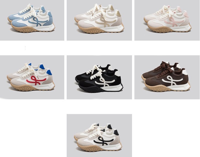 画像9: Women's high insole platform lace-up sneakers shoes   ウーマンハイインソール厚底レースアップスニーカー (9)