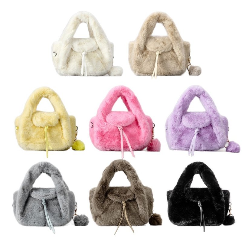画像10: Fluffy fur tote shoulder and crossbody bag　モコモコファートートショルダークロスボディバッグ (10)