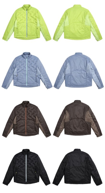 画像8: Unisex  Stand collar splicing quilted down jacket　ユニセックス 男女兼用 スタンドカラースプライシングキルティングダウン ジャケット ジャンパー  (8)