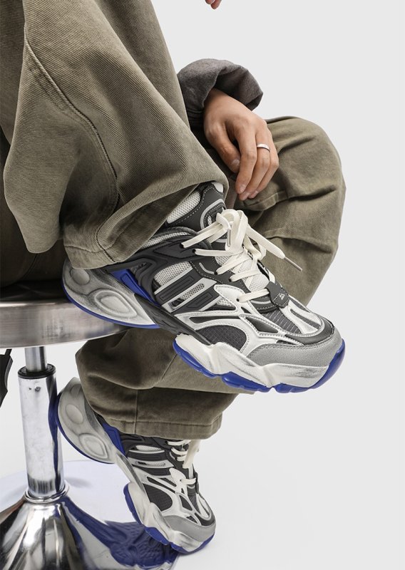 画像6: Unisex Runner Deluxe  Platform Lace-Up Sneakers　男女兼用 ユニセックス厚底ランナーデラックスレースアップ  スニーカー (6)