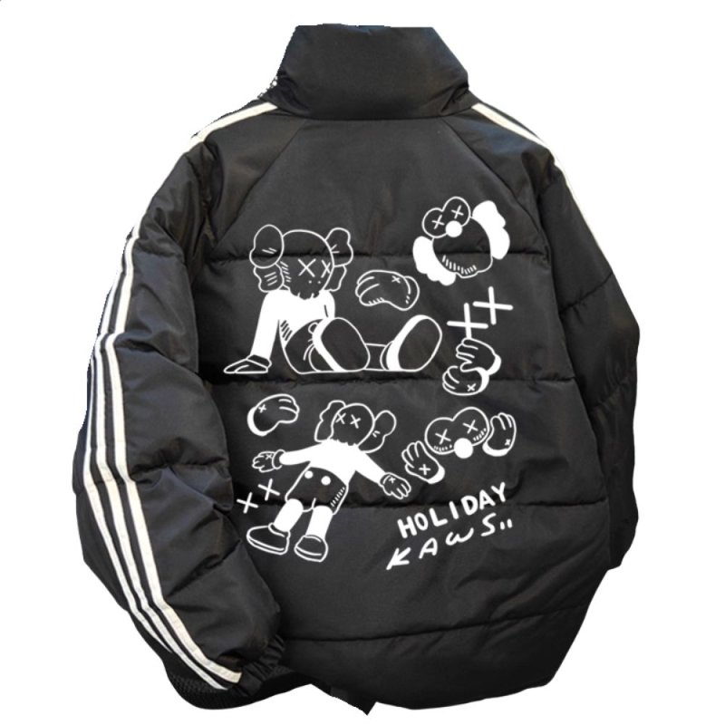 画像4: Unisex Kaws cold weather Down Jacket  Nuptse ユニセックス 男女兼用 防寒 肉厚 カウズ ダウン ジャケット ジャンパー ヌプシ ベンチコート (4)