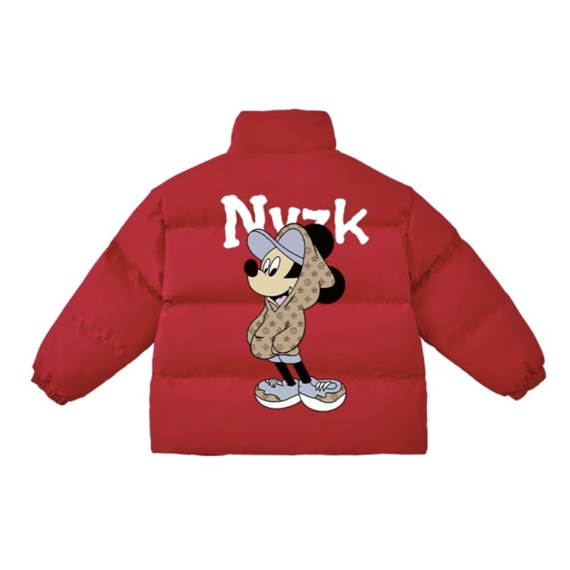 画像7: Mickey Mouse down jacket ユニセックス 男女兼用 ミッキーマウス モノグラム柄 ダウンジャケット ジャンパー スタジャン  (7)