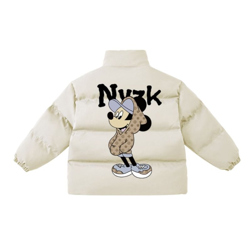 画像4: Mickey Mouse down jacket ユニセックス 男女兼用 ミッキーマウス モノグラム柄 ダウンジャケット ジャンパー スタジャン  (4)