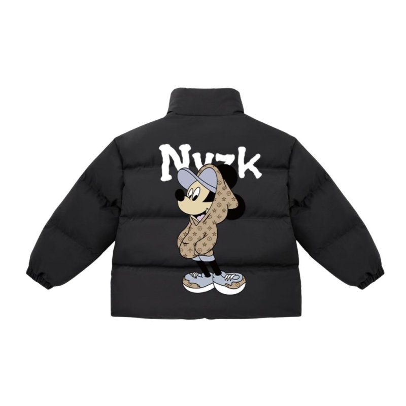 画像1: Mickey Mouse down jacket ユニセックス 男女兼用 ミッキーマウス モノグラム柄 ダウンジャケット ジャンパー スタジャン  (1)