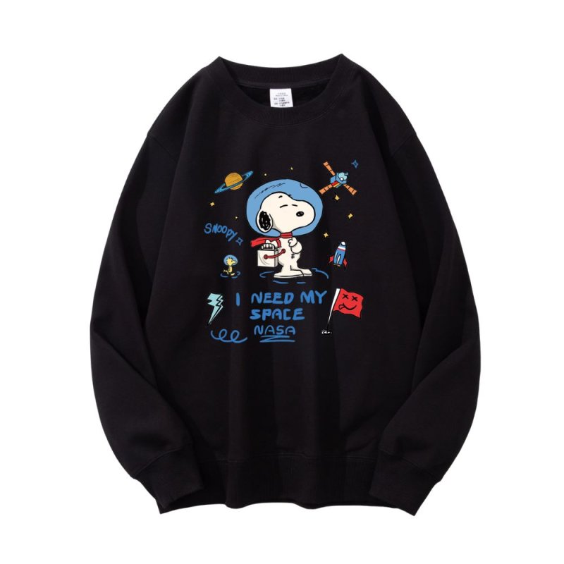 画像5: NASA x Snoopy Sweatshirt ユニセックス男女兼用 NASA ナサ × スヌーピー スウェットトレーナー  (5)
