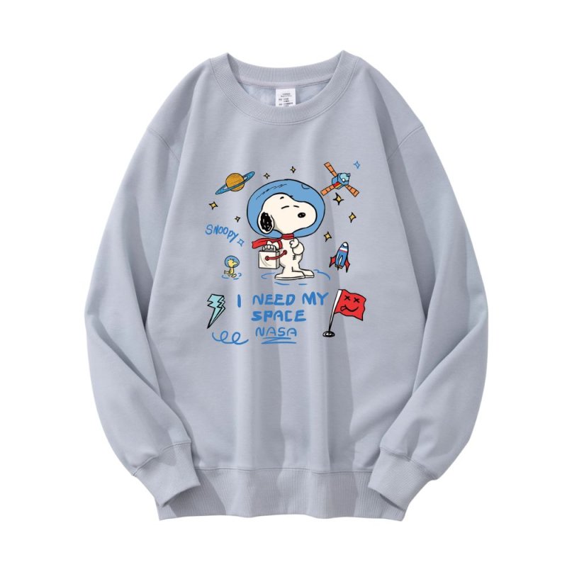 画像4: NASA x Snoopy Sweatshirt ユニセックス男女兼用 NASA ナサ × スヌーピー スウェットトレーナー  (4)