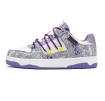 画像2: Unisex Leather The Simpsons Graffiti Lace-Up Sneakers　男女兼用 ユニセックスシンプソンズグラフィティレザーレースアップ スニーカー (2)