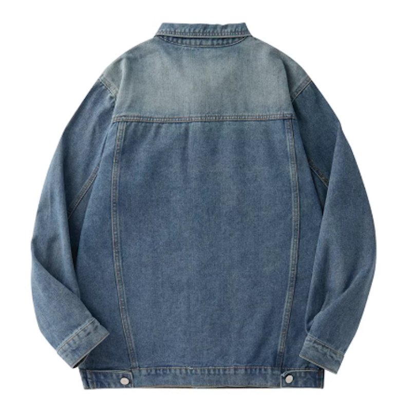 画像2: Colorful hand-drawn doodle Denim Jacket　ユニセックス 男女兼用 カラフル落書きデニムGジャンジャケット (2)