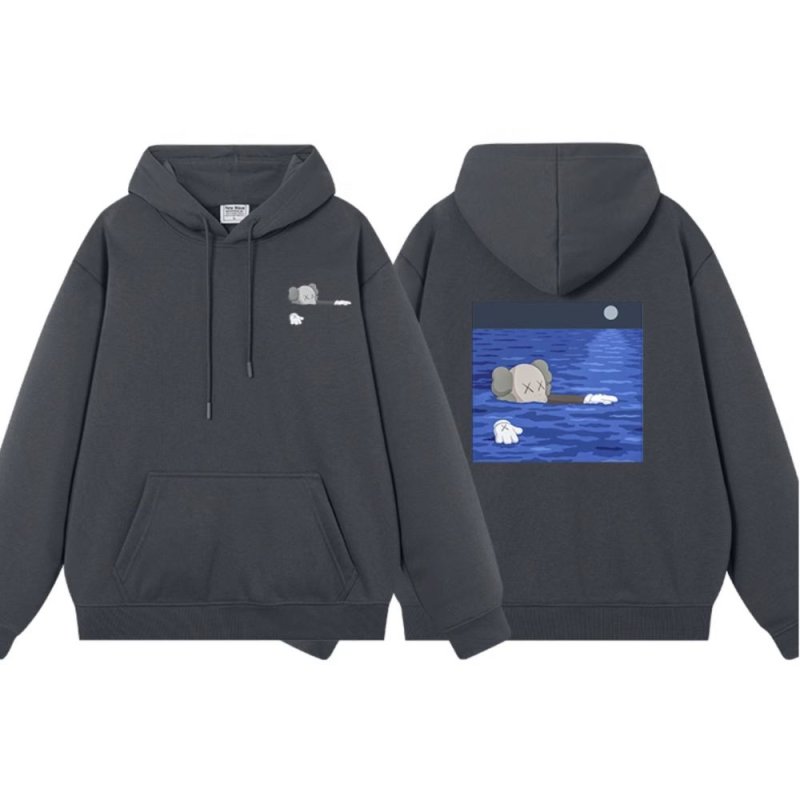 画像1: Swimming kaws Sesame Street hoodie Sweat Hoodie Shirts ユニセックス男女兼用 スイミング カウズ kaws Sesame Street フーディプリント スウェット パーカートレーナー (1)