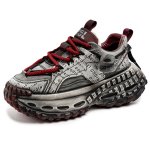 画像2: Unisex Thick-soled lace-up dad sneakers　男女兼用 ユニセックス厚底レースアップ ダッドスニーカー (2)
