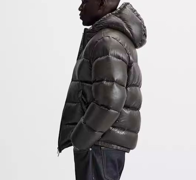 画像8: Unisex padded down hoodie jacket coat 　ユニセックス 男女兼用中綿ダウンフーディジャケットコート ジャンパー  (8)