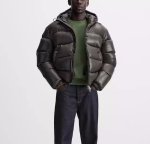 画像9: Unisex padded down hoodie jacket coat 　ユニセックス 男女兼用中綿ダウンフーディジャケットコート ジャンパー  (9)