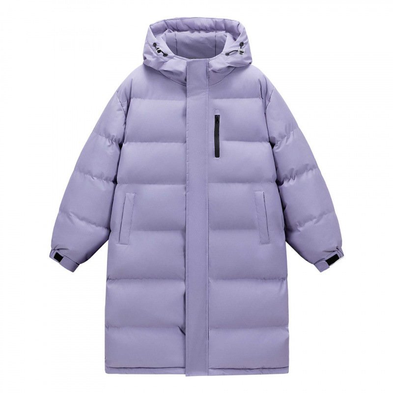 画像3: Unisex Hooded padded down mid-length coat　ユニセックス 男女兼用中綿ダウンフーディミドル丈ジャケットコート ジャンパー  (3)