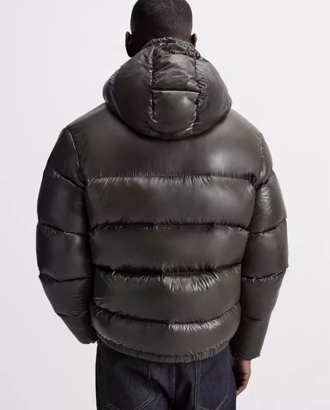 画像7: Unisex padded down hoodie jacket coat 　ユニセックス 男女兼用中綿ダウンフーディジャケットコート ジャンパー  (7)