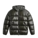 画像2: Unisex padded down hoodie jacket coat 　ユニセックス 男女兼用中綿ダウンフーディジャケットコート ジャンパー  (2)