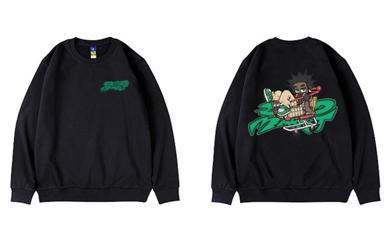 画像4: Hip Hop Boy Print Sweatshirt　ユニセックス男女兼用 ヒップホップボーイスウェットトレーナー  (4)