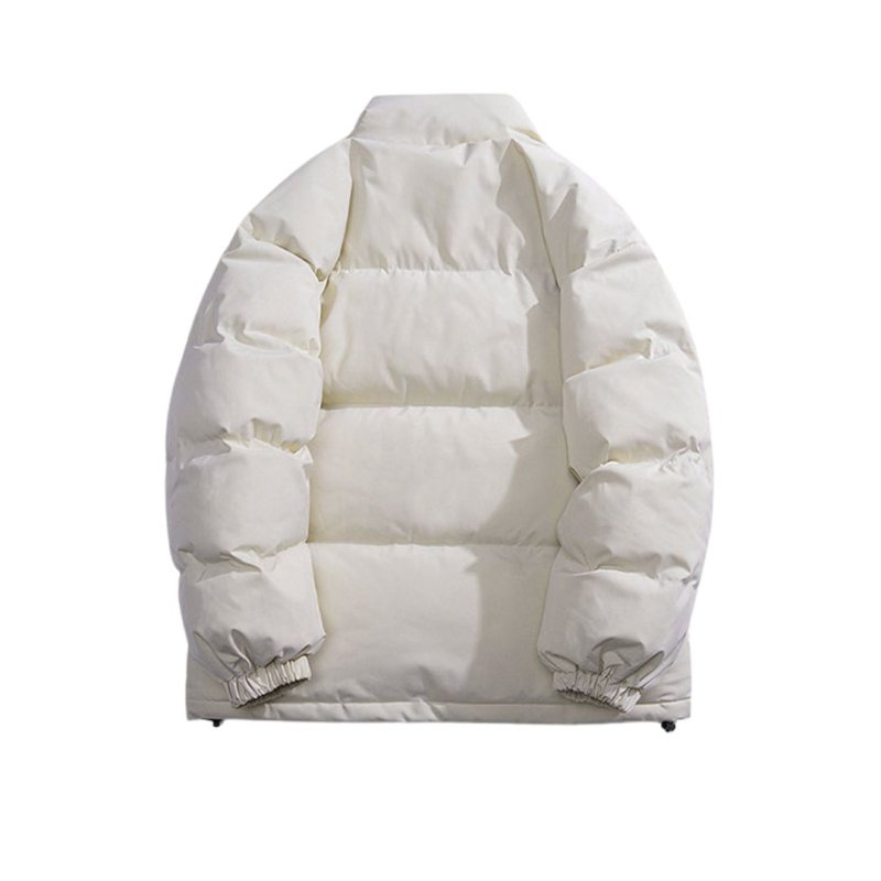 画像6: Unisex Boy & logo print stand collar zip-up down jacket coat  　ユニセックス 男女兼用ボーイ＆ロゴプリント スタンドカラージップアップ ダウンジャケットコート (6)