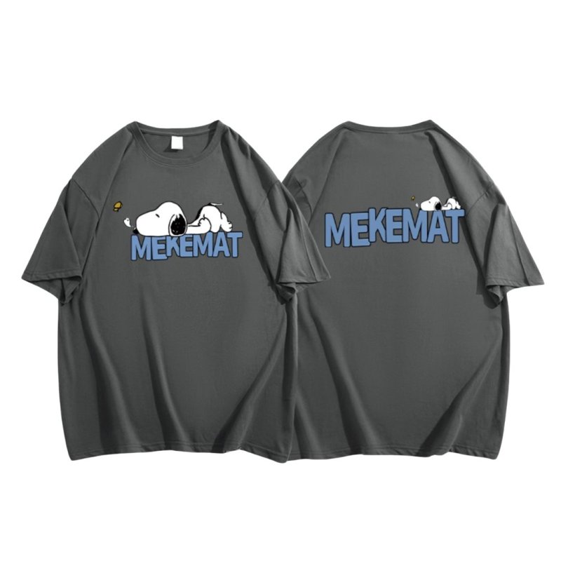 画像5: MEKEMAT Sleeping Snoopy Print Tshirts  ユニセックス 男女兼用 スリーピングスヌーピー プリント Tシャツ (5)