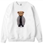 画像1: Stylish Handsome Bear Sweatshirt Pullover　ユニセックス男女兼用 おしゃれハンサムベア熊スウェットトレーナー  (1)