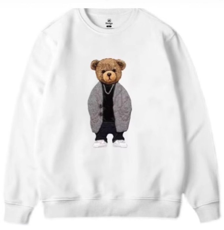 画像1: Stylish Handsome Bear Sweatshirt Pullover　ユニセックス男女兼用 おしゃれハンサムベア熊スウェットトレーナー  (1)