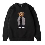 画像2: Stylish Handsome Bear Sweatshirt Pullover　ユニセックス男女兼用 おしゃれハンサムベア熊スウェットトレーナー  (2)