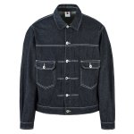 画像1: Unisex selvedge denim jacket Jacket  Blouson　ユニセックス 男女兼用セルビッジデニムジャケット ブルゾン (1)
