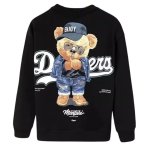 画像1: Enjoy Bear Print Sweatshirt Pullover　ユニセックス男女兼用 エンジョイベア熊スウェットトレーナー  (1)