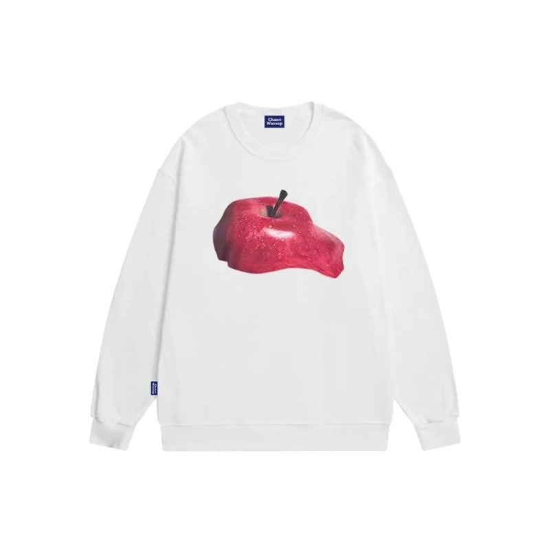 画像3: Melted apple print round neck sweatshirt　ユニセックス男女兼用 メルティ―リンゴアップルスウェットトレーナー  (3)