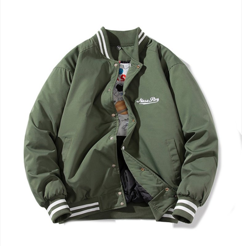 画像6: NASA STAR embroidered MA-1 stadium jacket blouson   ユニセックス男女兼用 NASASTARナサスター刺繍MAー1 スタジャン ジャケットブルゾン (6)