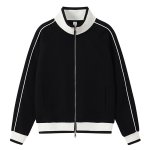 画像1: Stand collar zip-up baseball jacket blouson   ユニセックス男女兼用 スタンドカラージップアップベースボールジャケット スタジャン ブルゾン (1)