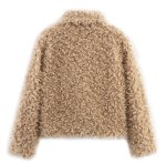 画像2: Shirred fur short jacket coat  　シャーリングファーショート丈ジャケットコート (2)