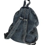 画像3: Smile embroidery denim backpack Bag  男女兼用ユニセックススマイルニコちゃん刺繍 バックパック リュックサック  バッグ (3)
