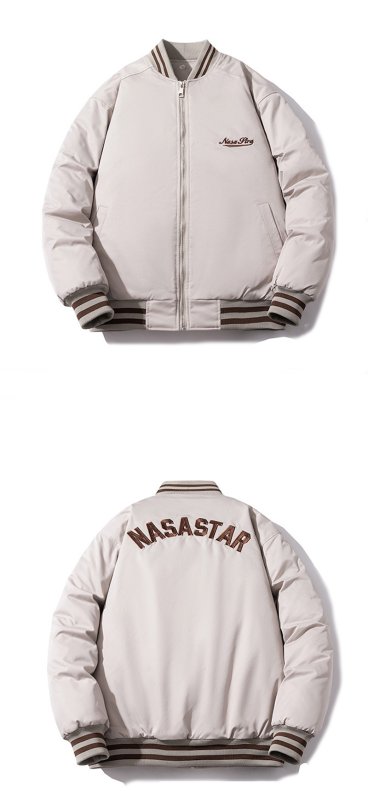 画像11: NASA STAR embroidered MA-1 stadium jacket blouson   ユニセックス男女兼用 NASASTARナサスター刺繍MAー1 スタジャン ジャケットブルゾン (11)