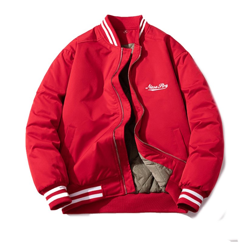 画像7: NASA STAR embroidered MA-1 stadium jacket blouson   ユニセックス男女兼用 NASASTARナサスター刺繍MAー1 スタジャン ジャケットブルゾン (7)