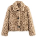 画像1: Shirred fur short jacket coat  　シャーリングファーショート丈ジャケットコート (1)