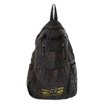 画像2: Smile embroidery denim backpack Bag  男女兼用ユニセックススマイルニコちゃん刺繍 バックパック リュックサック  バッグ (2)
